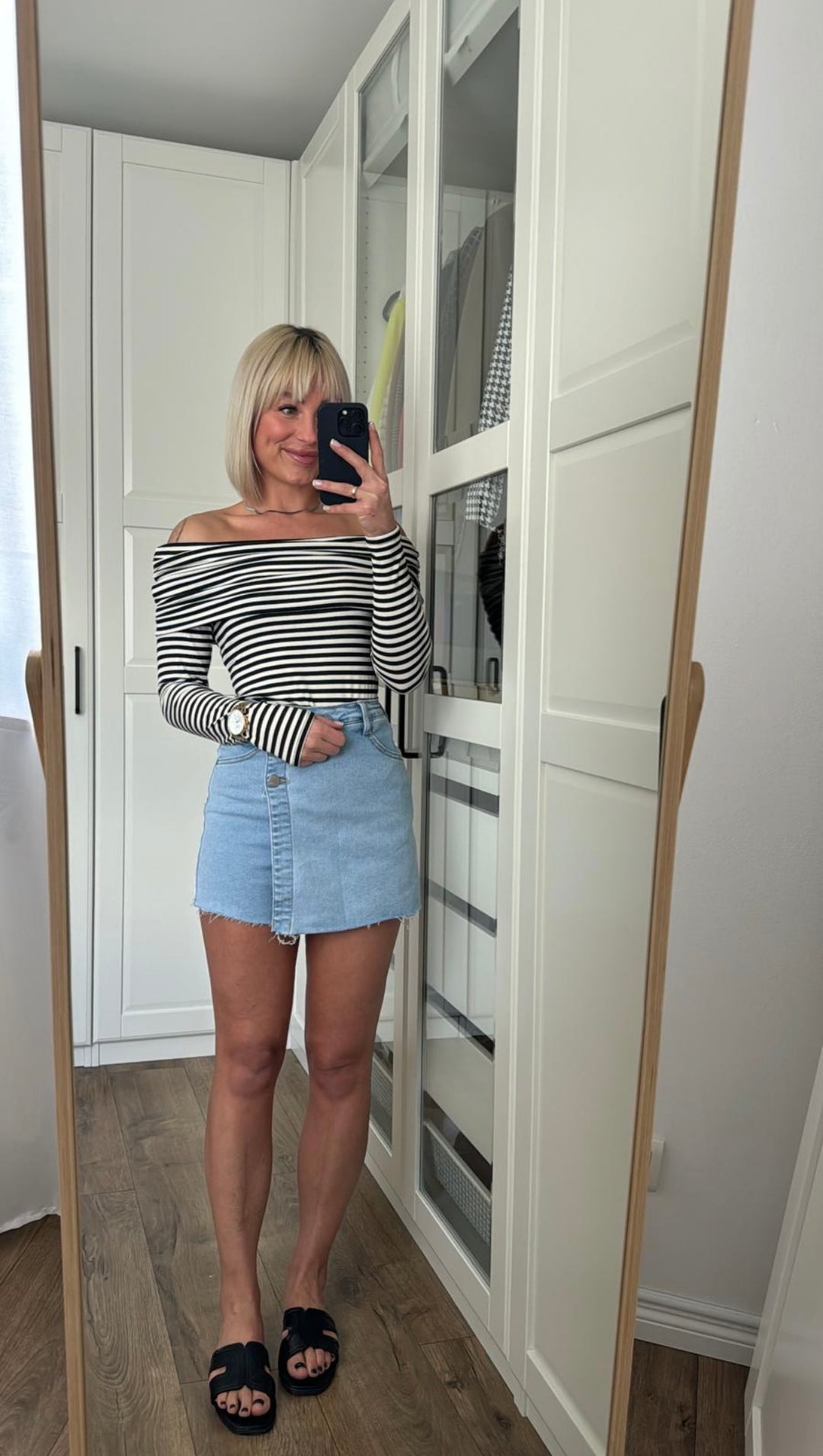 Gestreiftes Offshoulder Shirt Jule