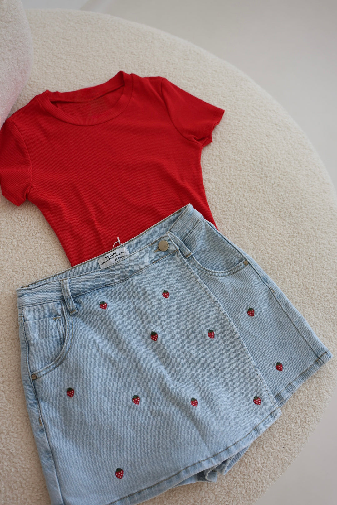 Jeans-Hosenrock Strawberry Spring