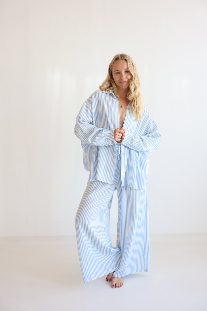 Striped Linen Hose