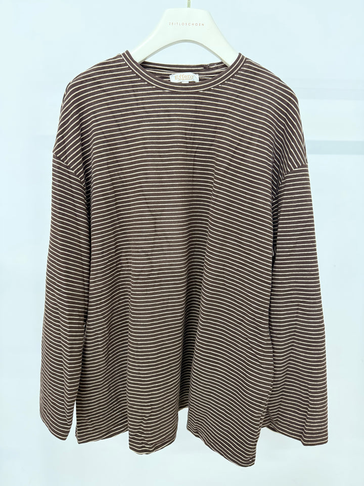 SUNDAY STRIPE LONGSLEEVE CHOCOLATE GR. M/L (B-WARE)