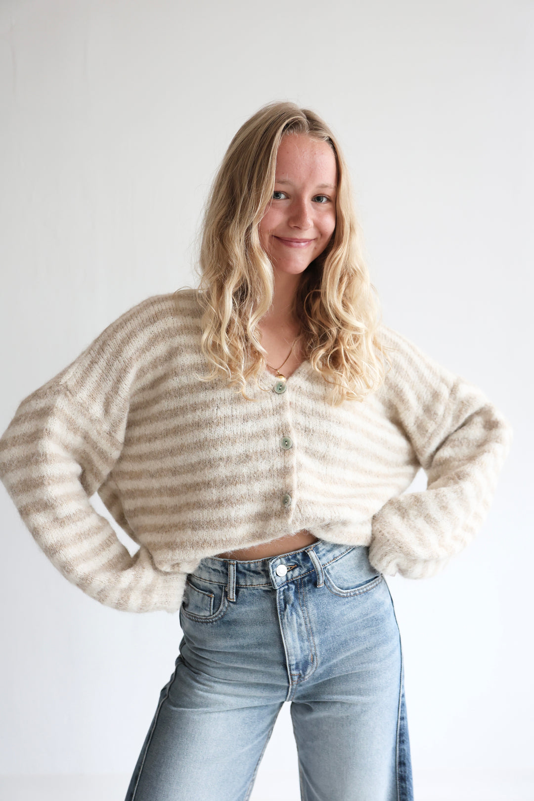 Gestreifter Cardigan Cosima