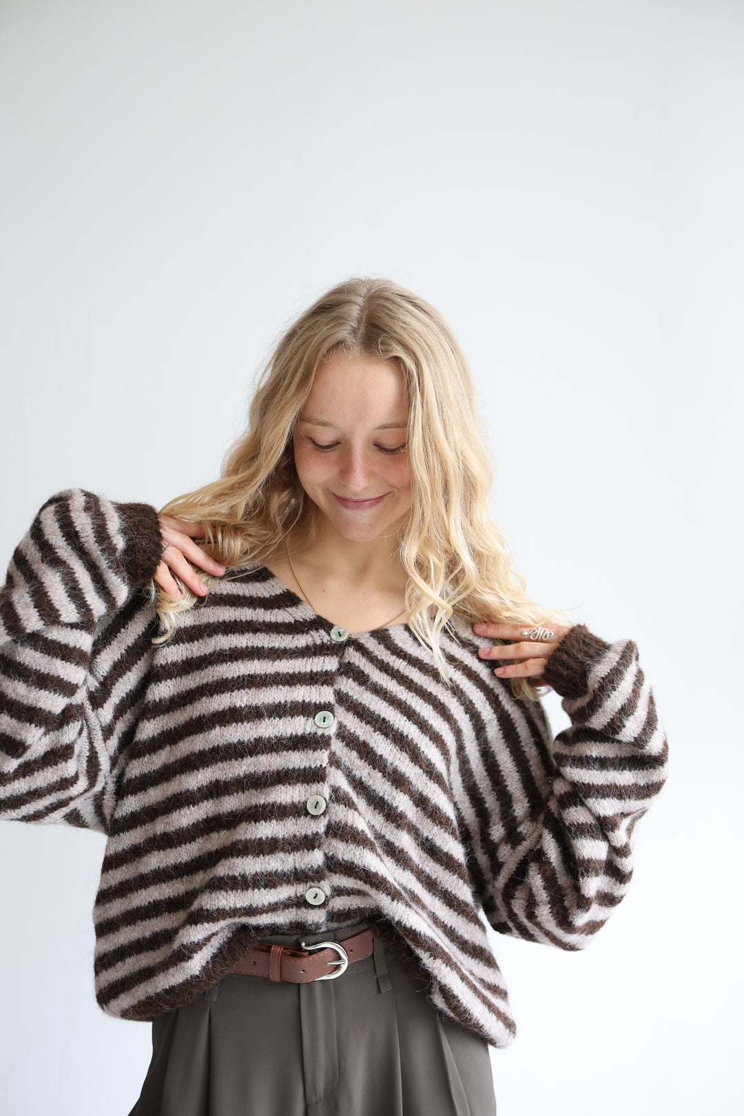 Gestreifter Cardigan Cosima