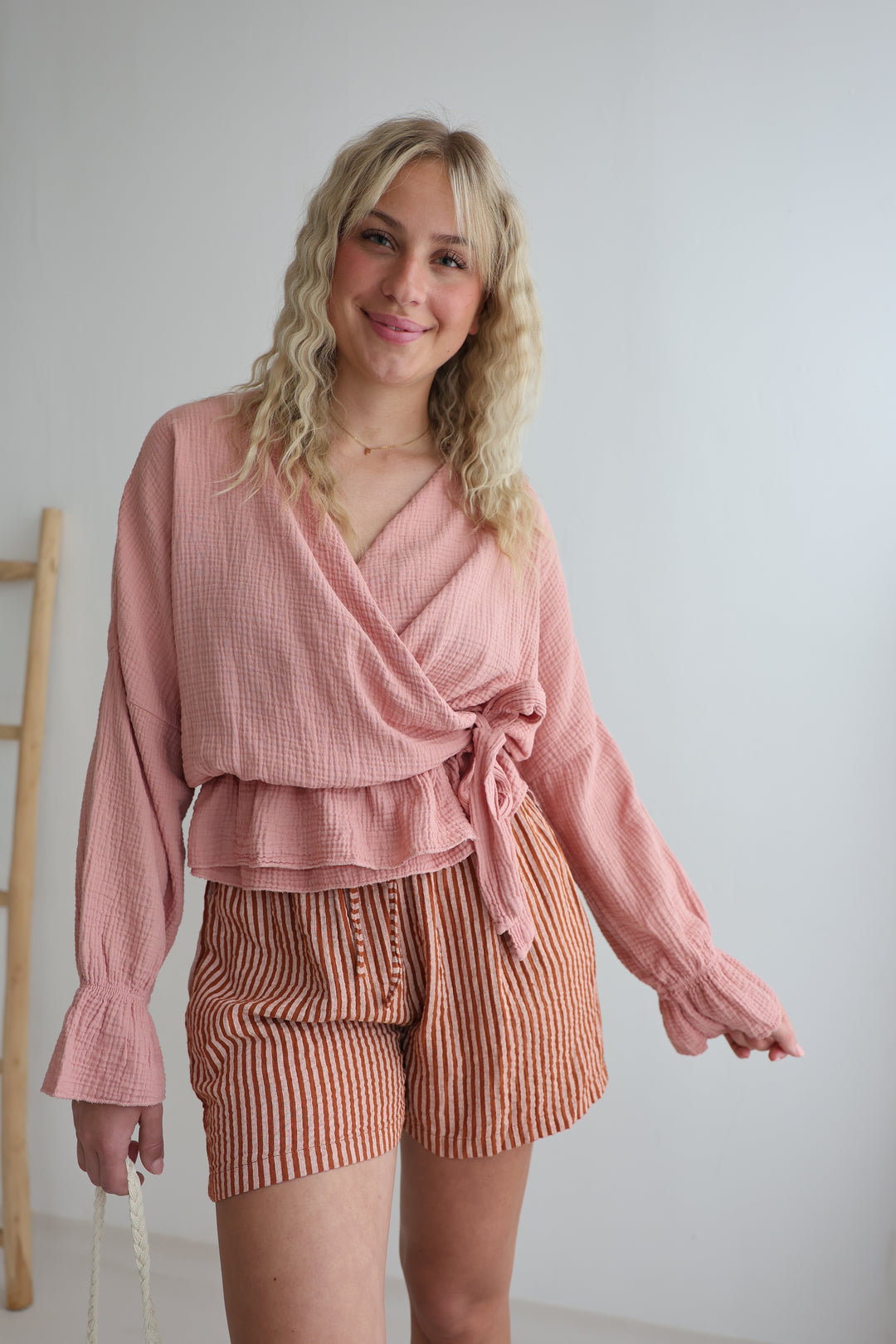 Wickelbluse aus Musselin Melly