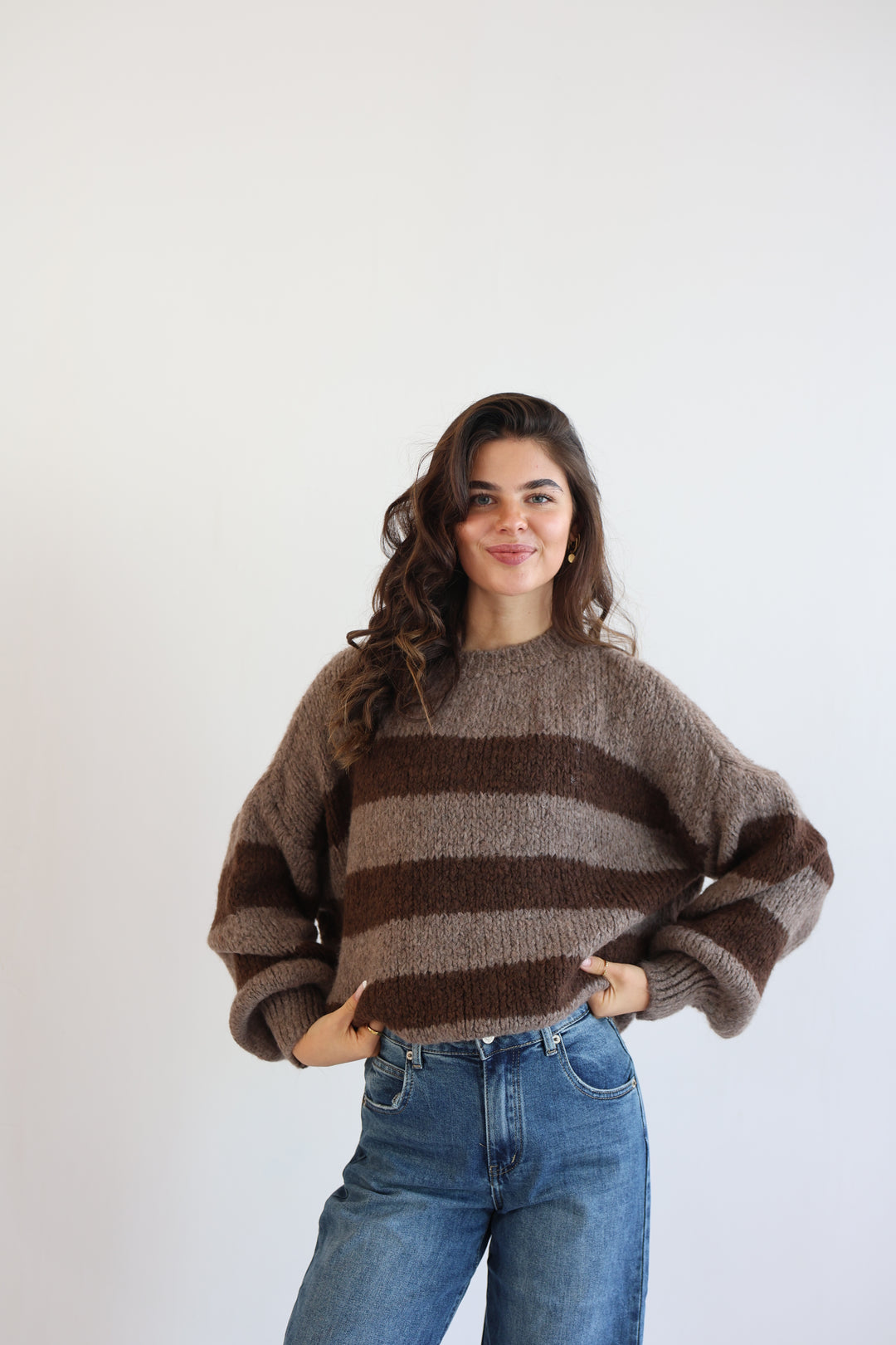 Fluffy Blockstripes Pullover Hannah