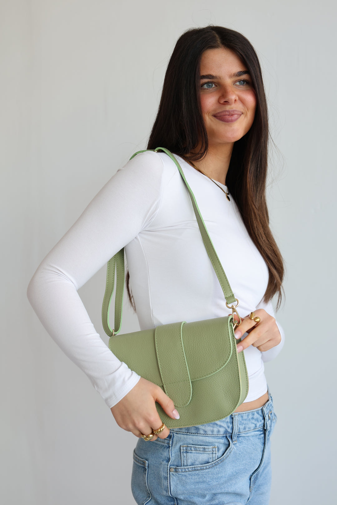 Sally Smooth Leather Handbag