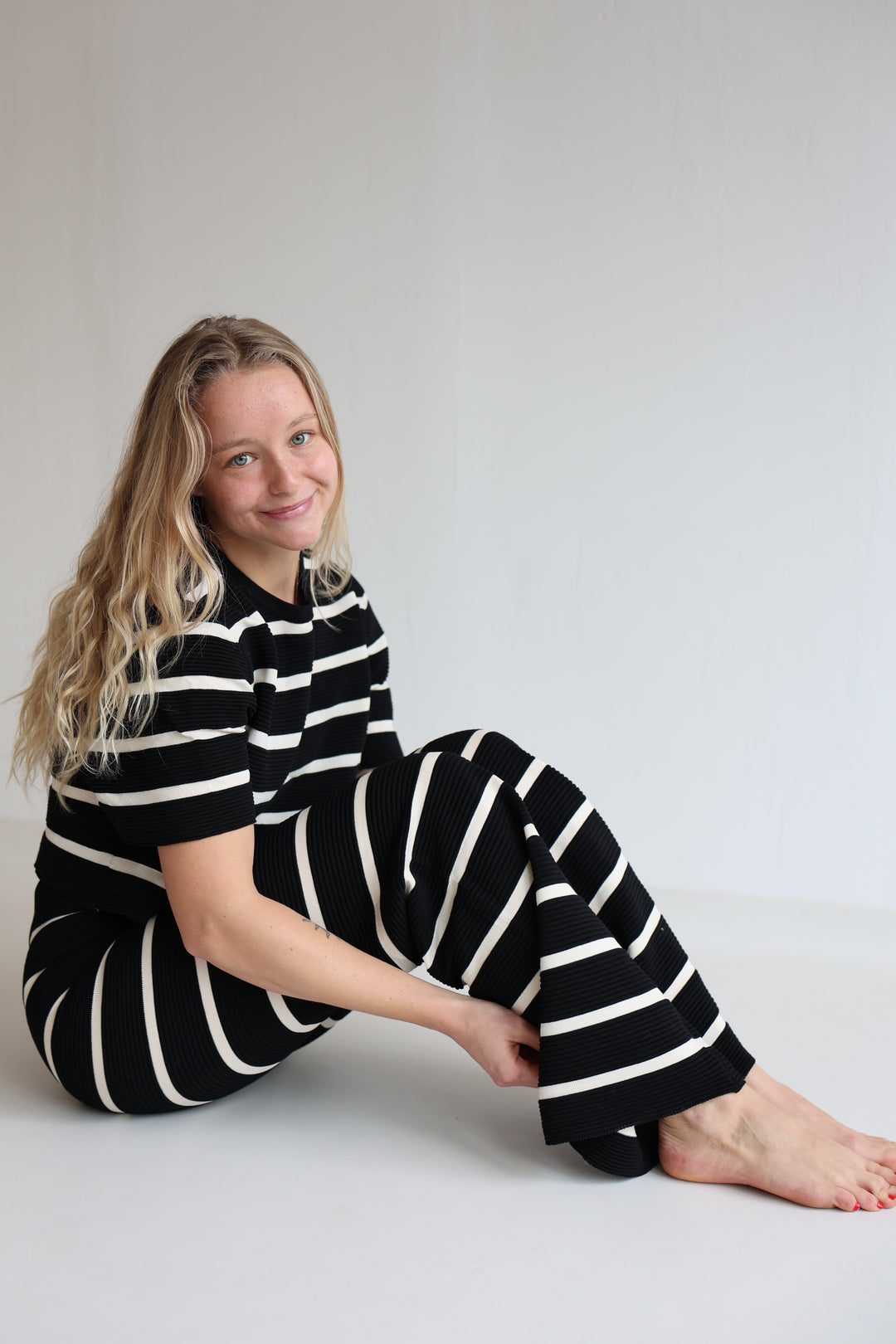 Lange gestreifte Hose Sandy Stripes