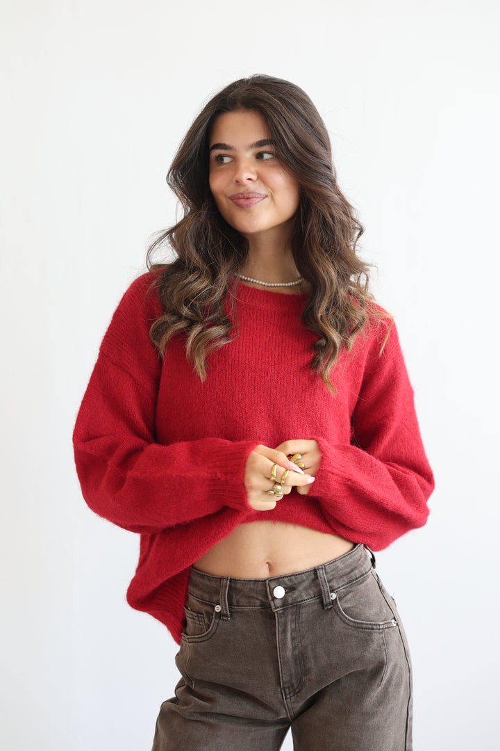 Red Velvet Cloud Sweater