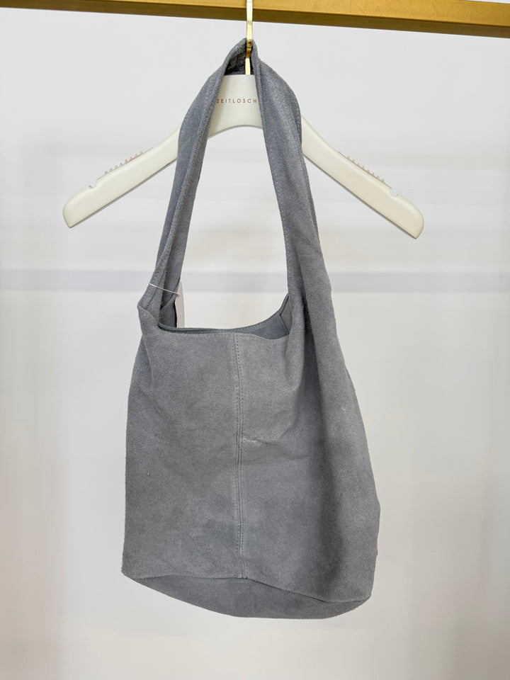 HANDTASCHE AUS WILDLEDER CHESTNUT DREAM HELLGRAU (B-WARE)