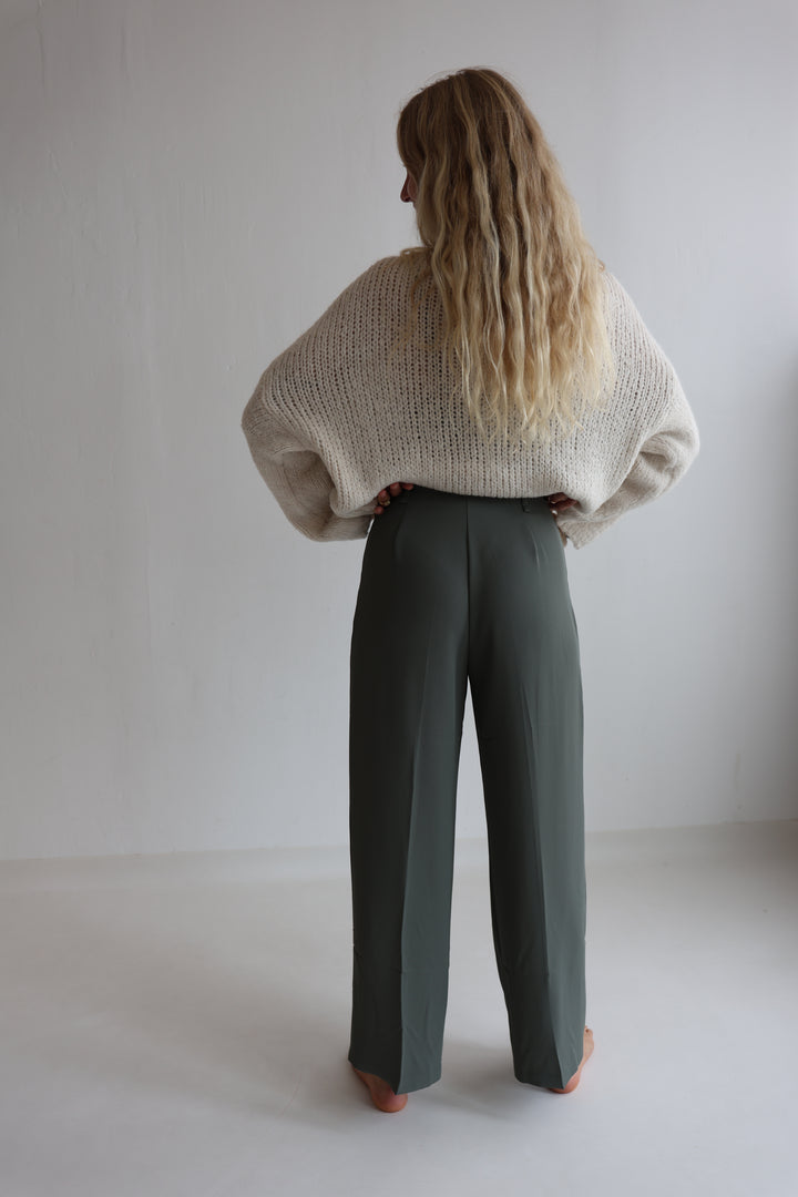 Bundfaltenhose mit Gürtel Anna (23091)