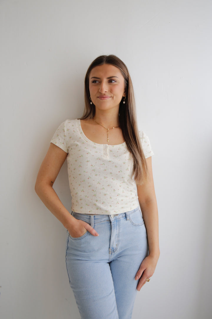 Pointelle T-Shirt Nancy