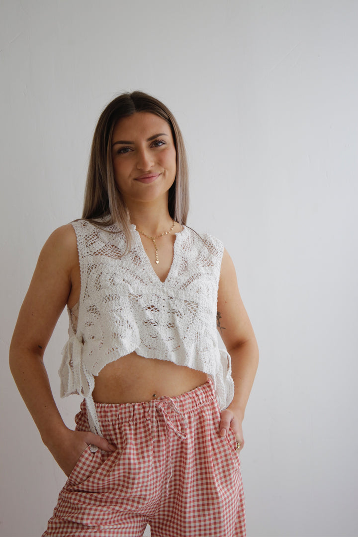 Cropped Häkelshirt Carlotta