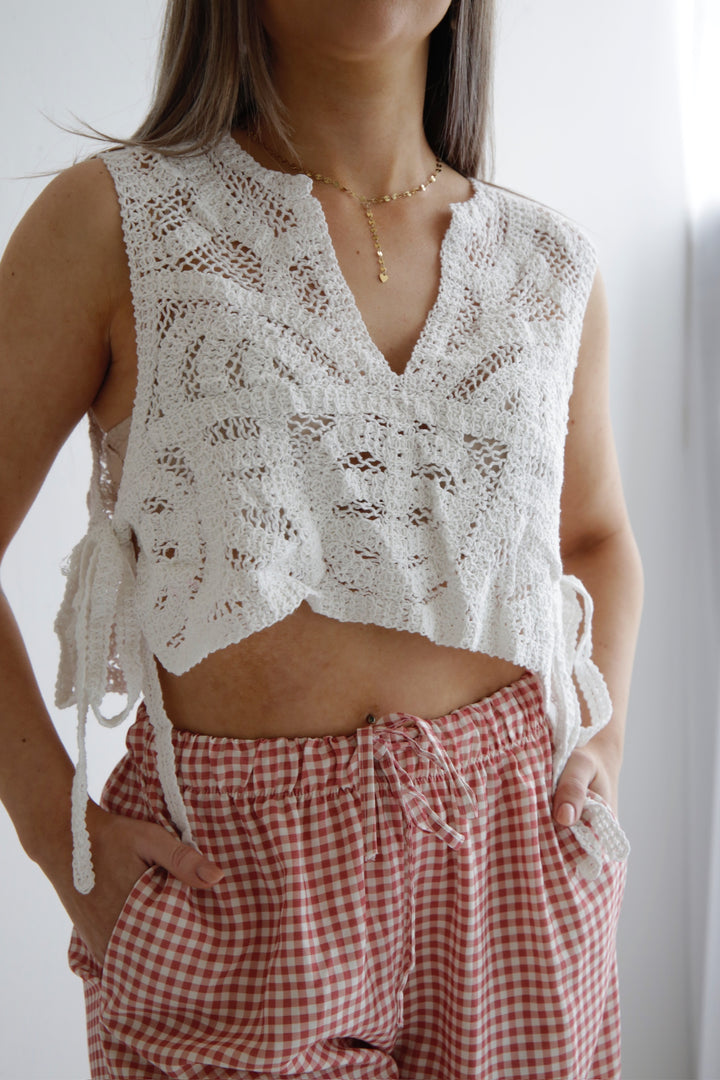 Cropped Häkelshirt Carlotta
