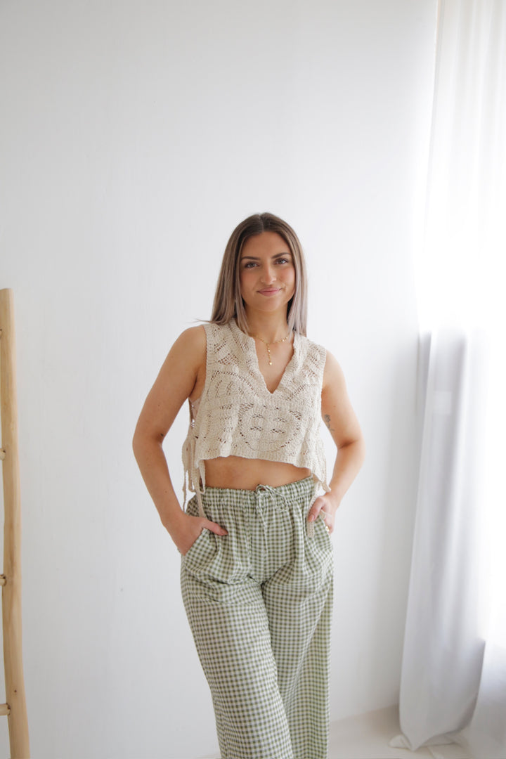 Cropped Häkelshirt Carlotta