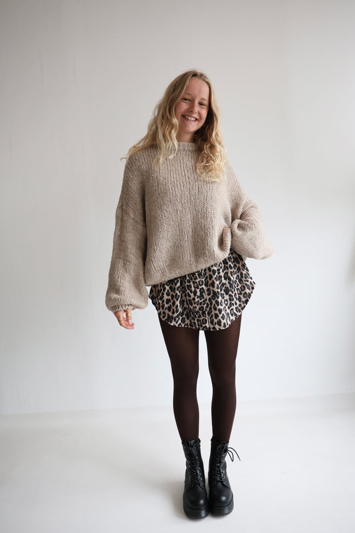 Blusenrock mit Leoprint