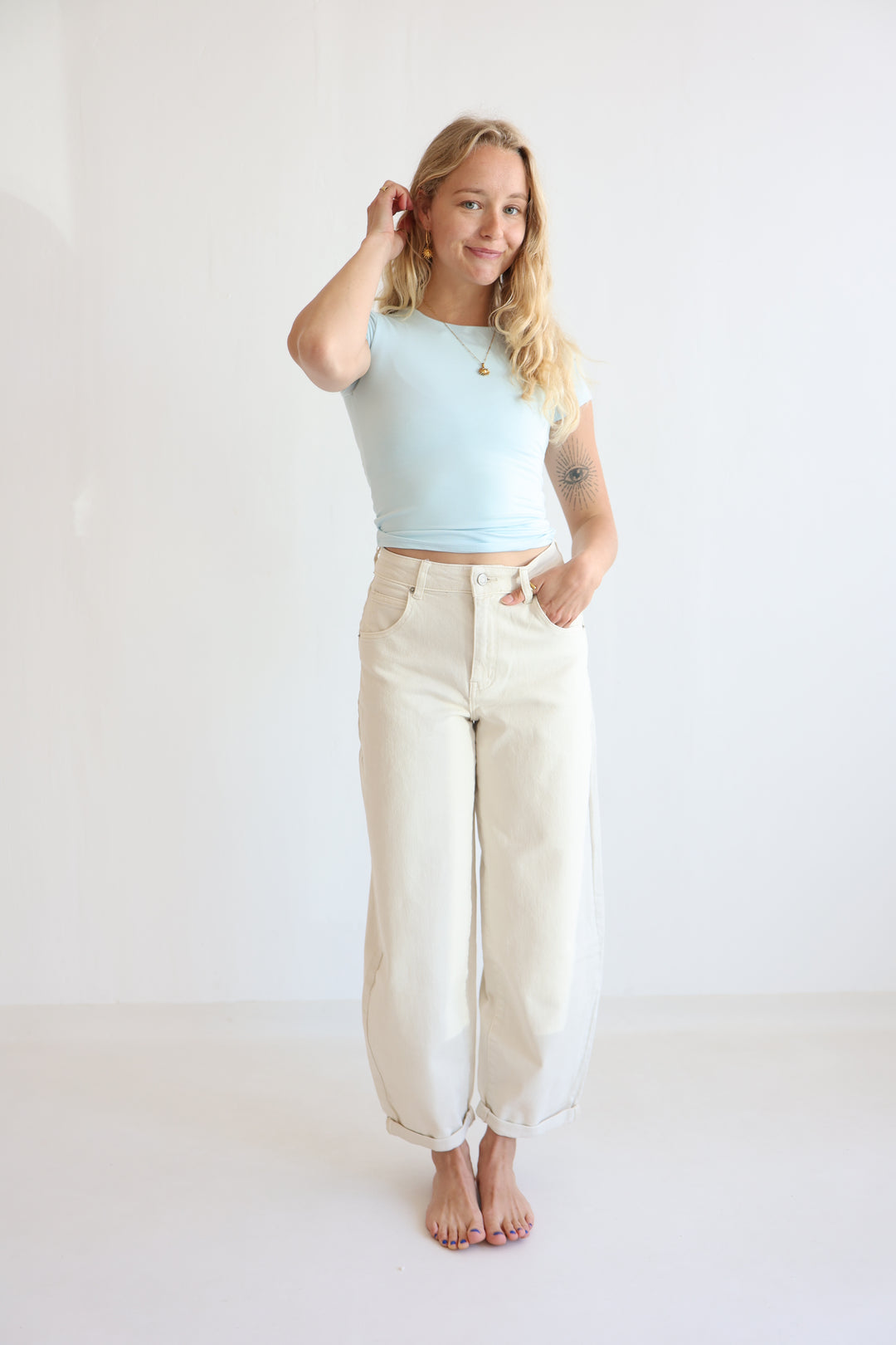 Barrel Fit Cocoa Shades Jeans