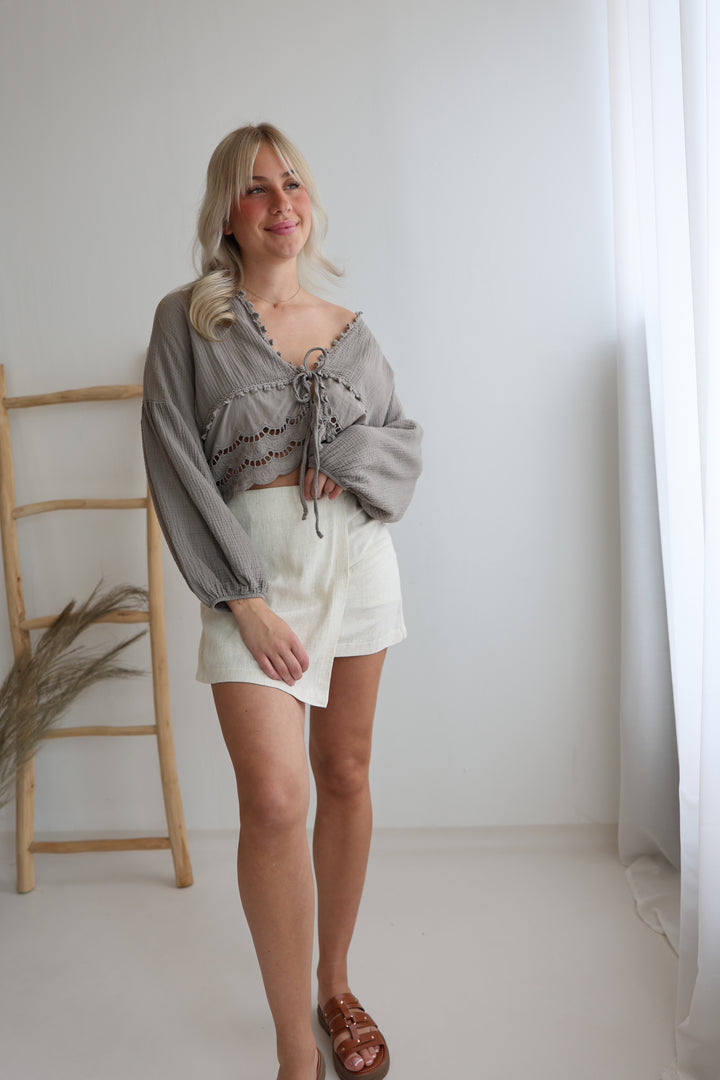Musselinbluse Sweet Ruffles