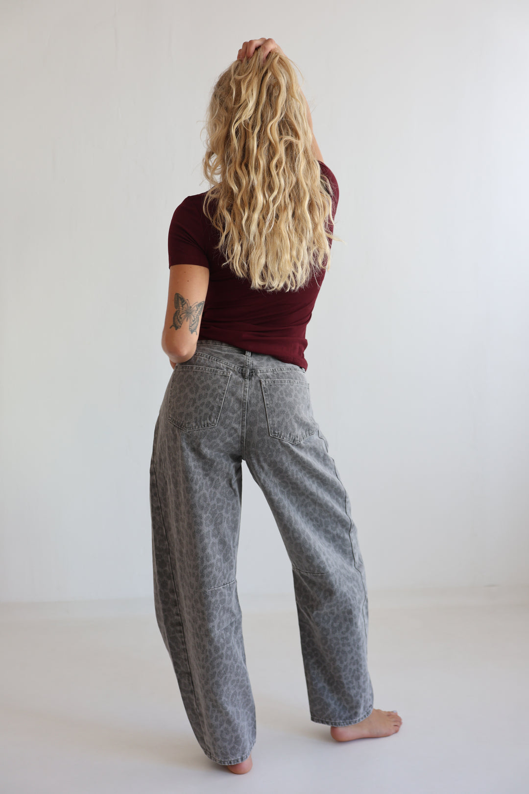 Graphite Wild Barrel Jeans