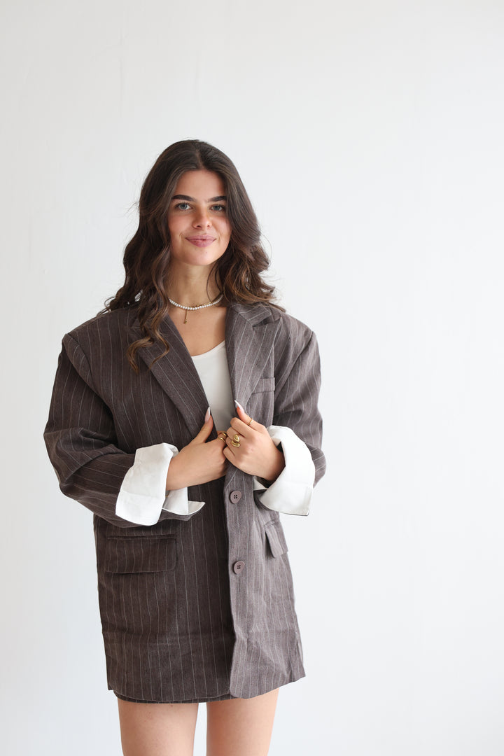 Manhattan Pinstripe Blazer