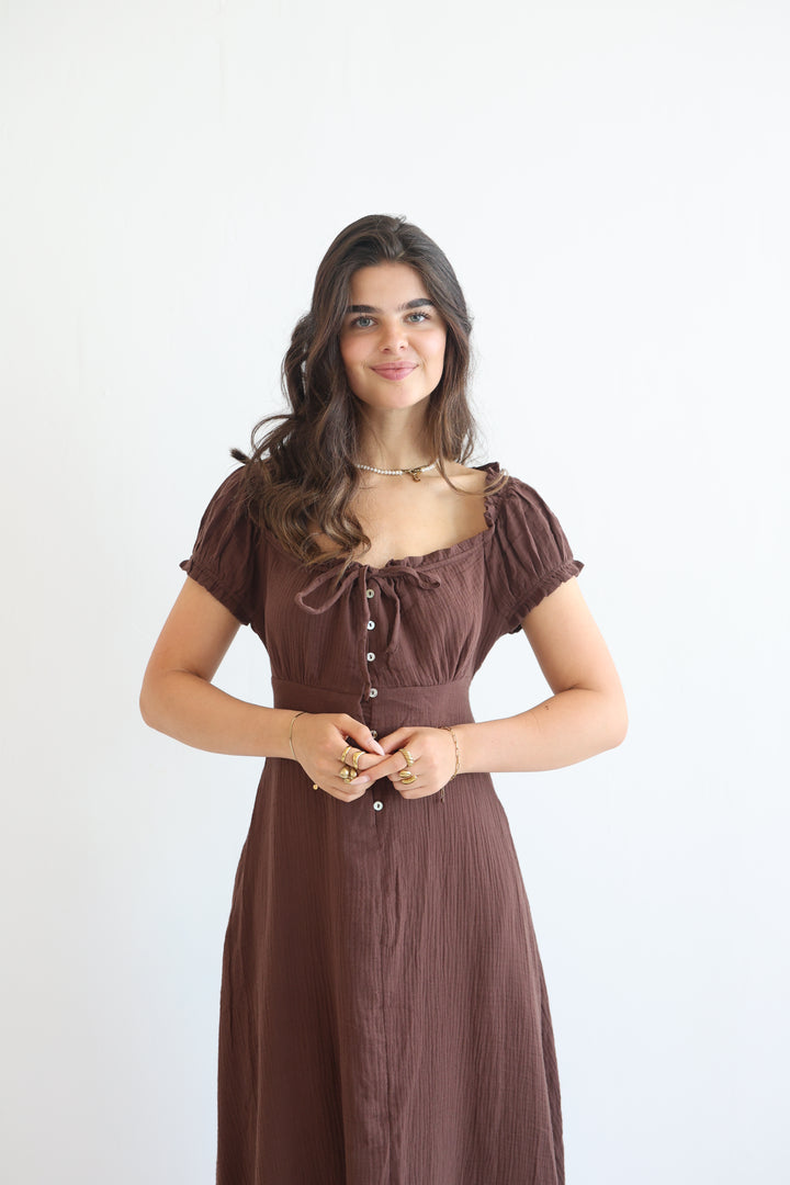 Taffy Pastel Ruffle Midi Dress
