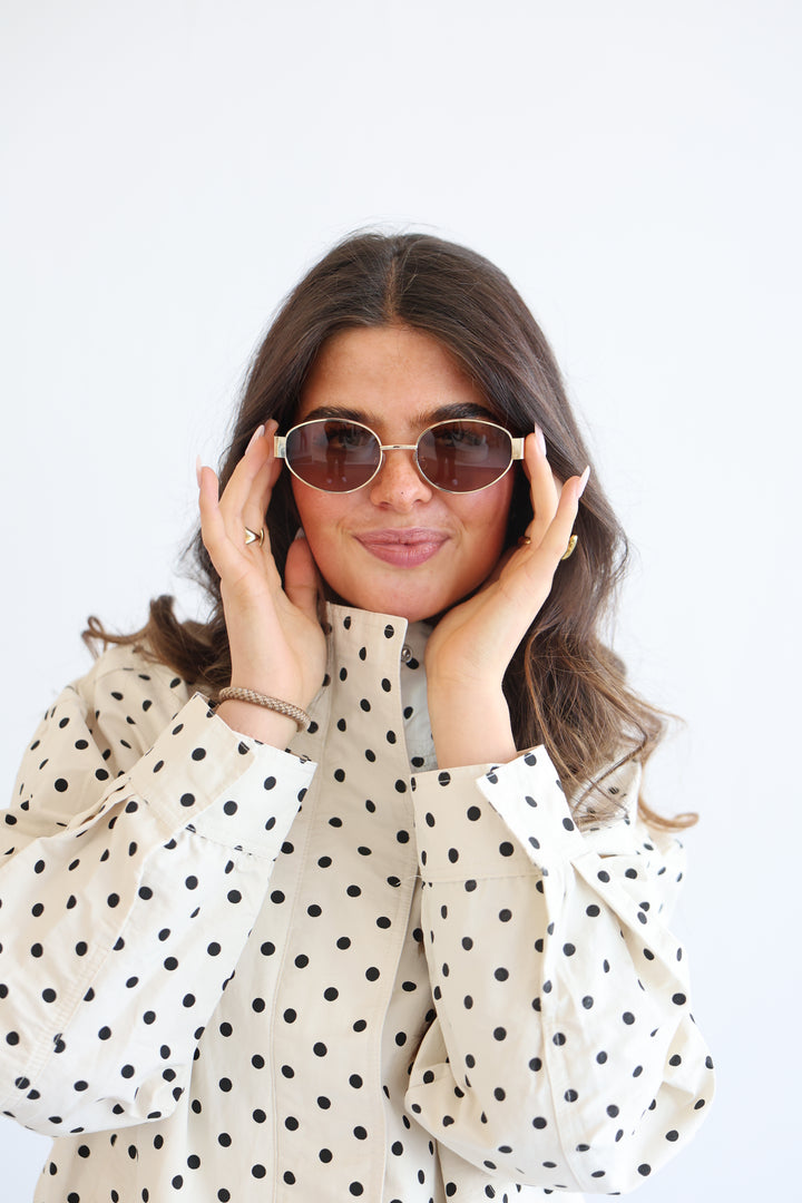 Oval Aviator Sunglasses