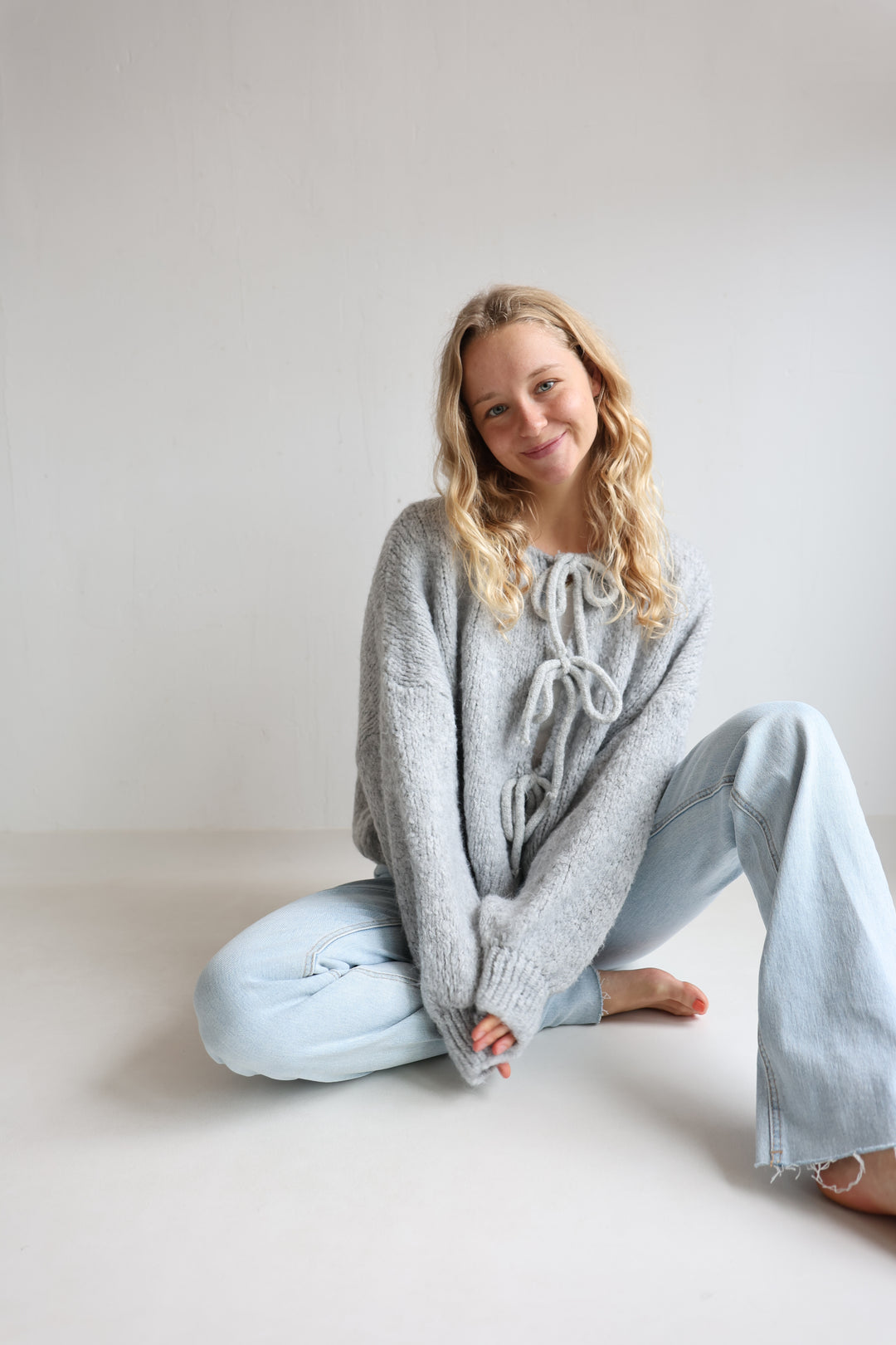 Langarm Cardigan mit Schleifen Lilly