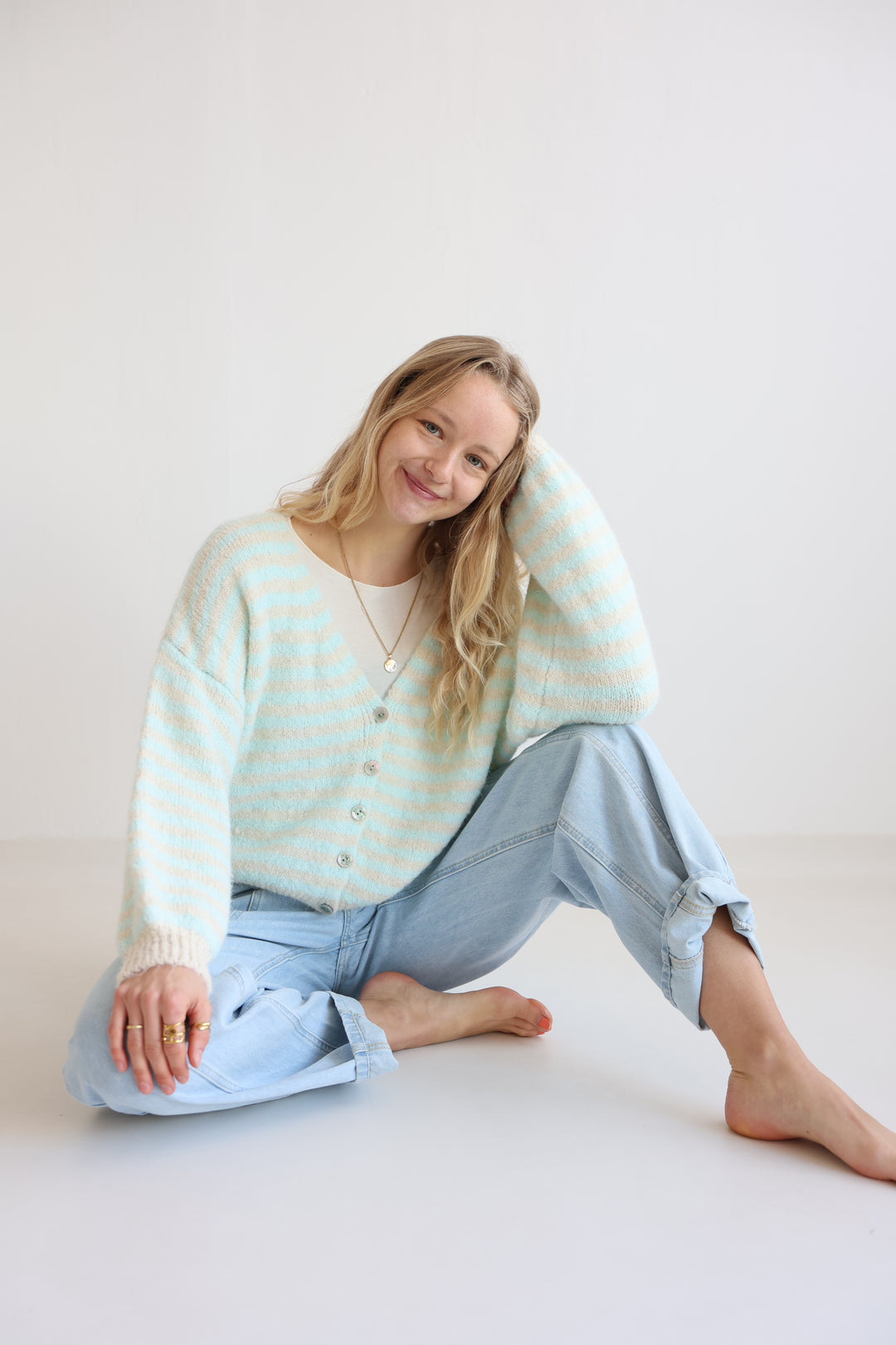 Gestreifter Cardigan Cosima