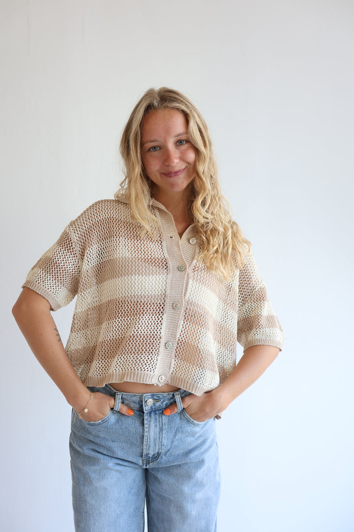 Crochet Polo T-Shirt