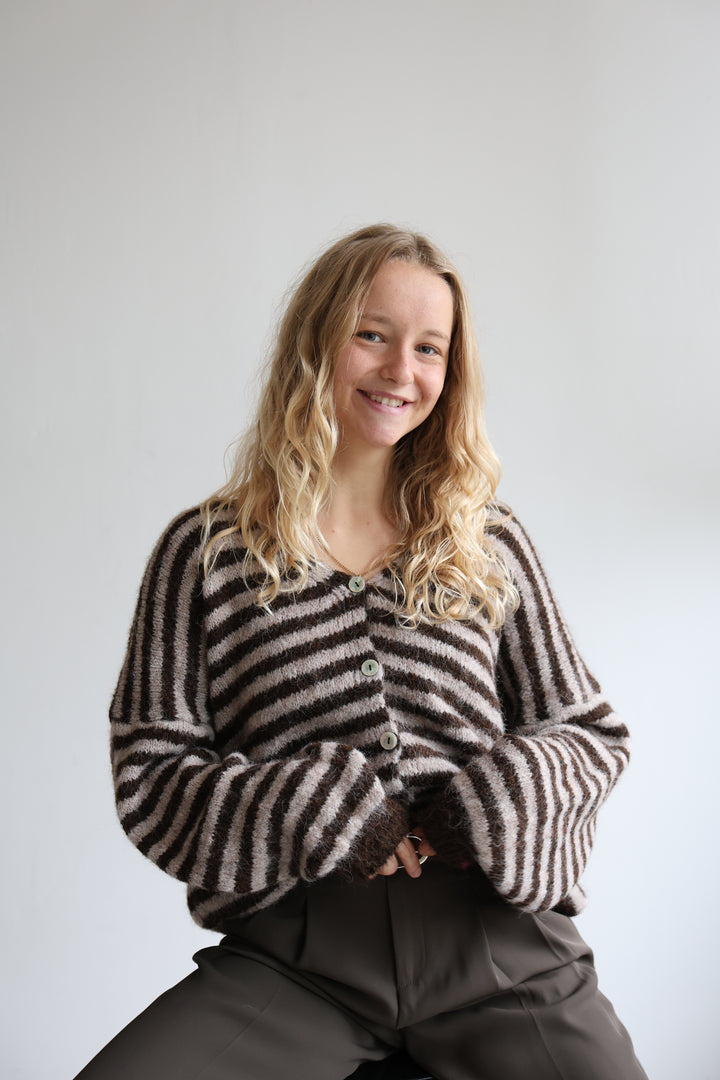 Gestreifter Cardigan Cosima