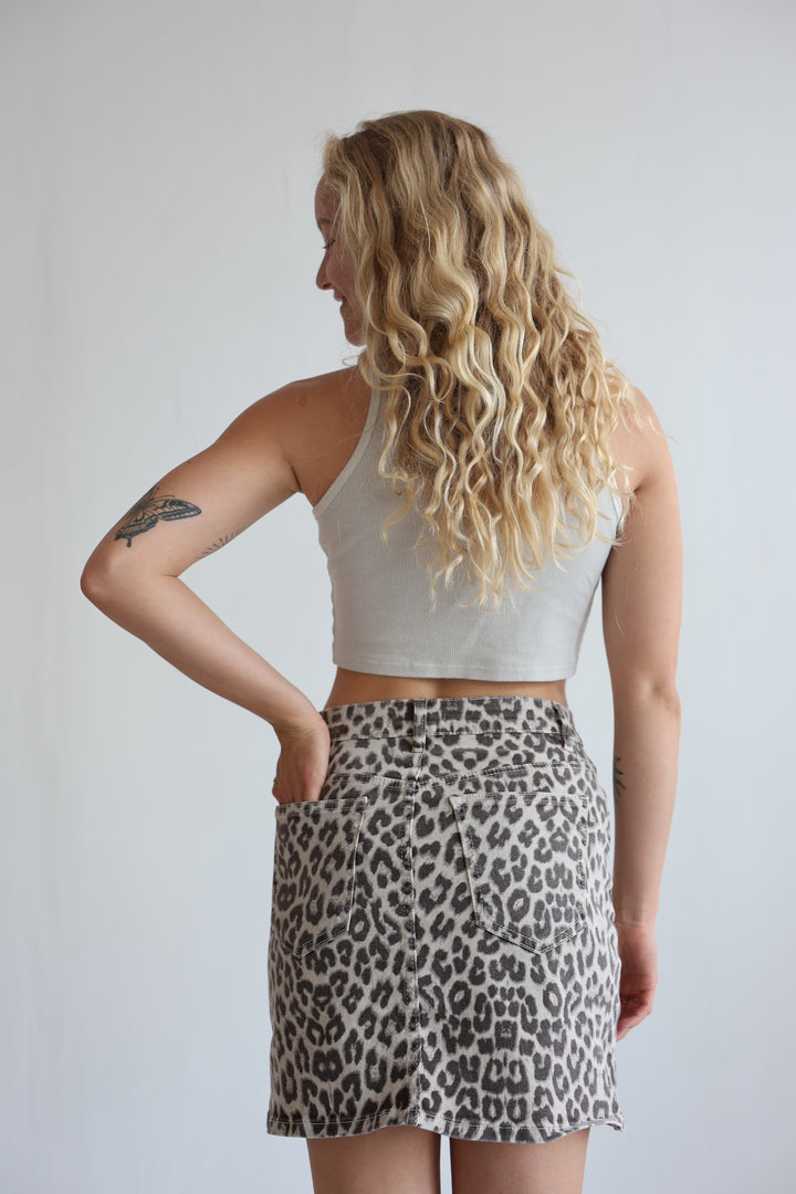 Wild Denim Skirt