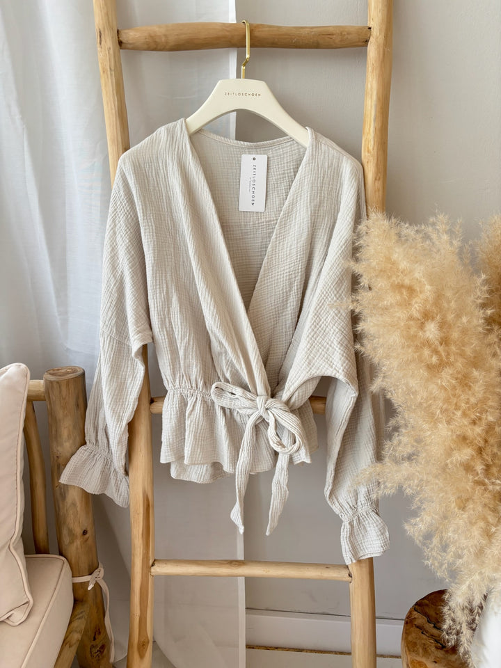 Wickelbluse aus Musselin Melly