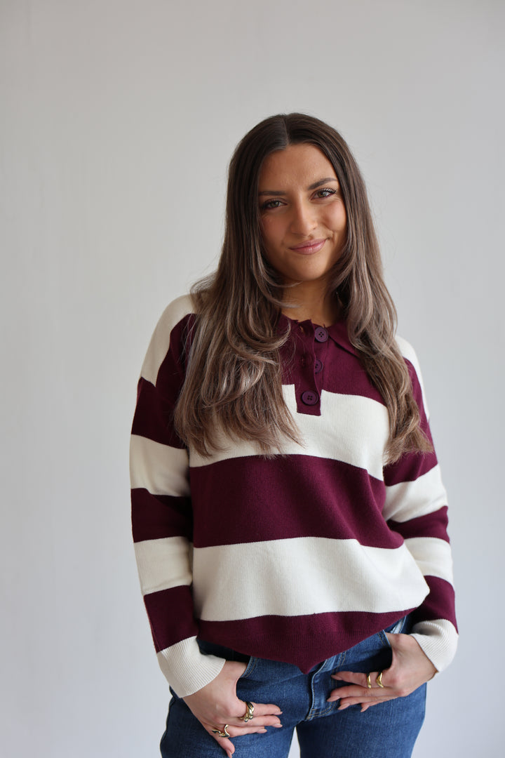 Long Polo Cute Stripes
