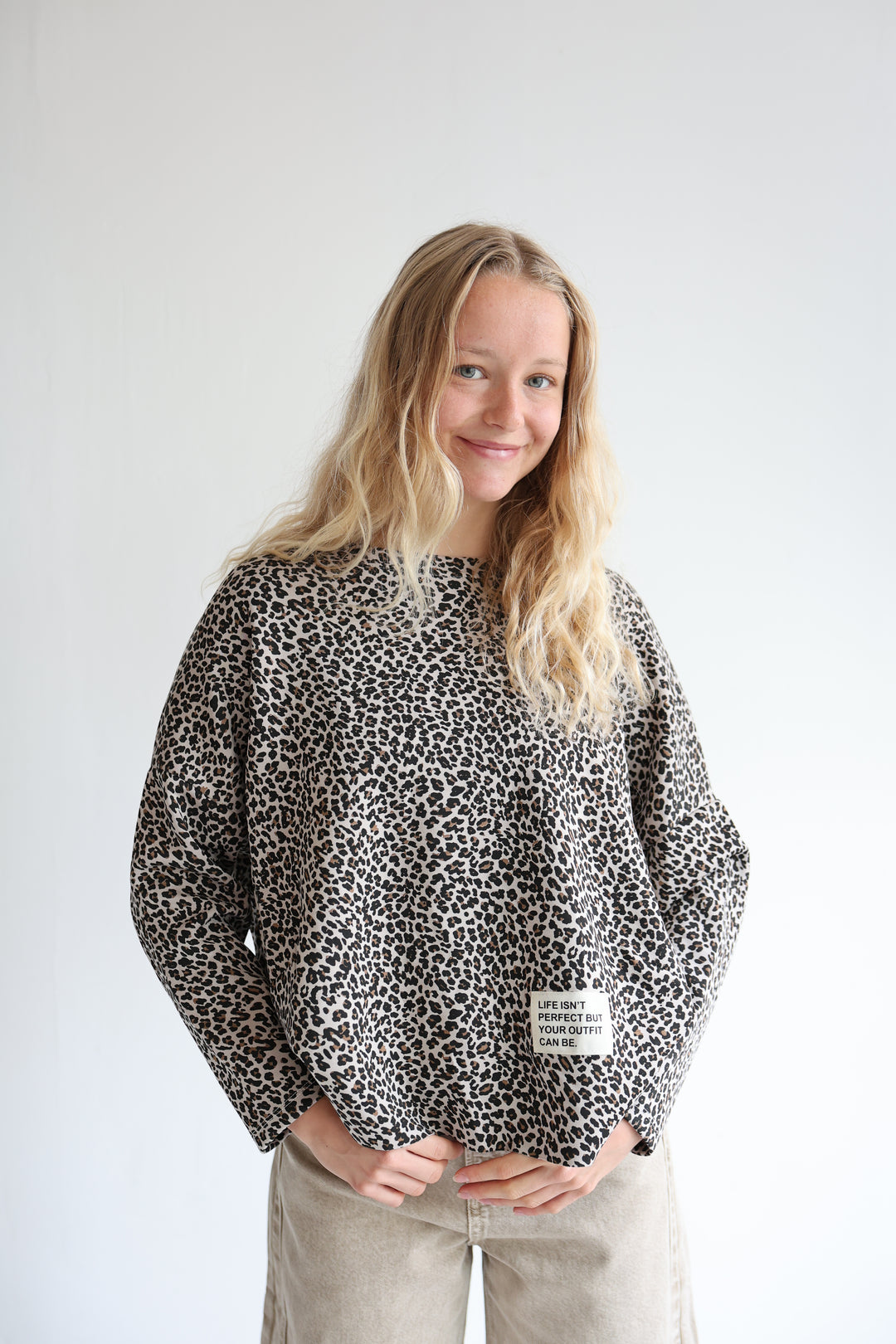 Sweater mit Leoprint Everyday