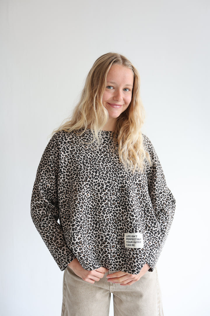 Sweater mit Leoprint Everyday