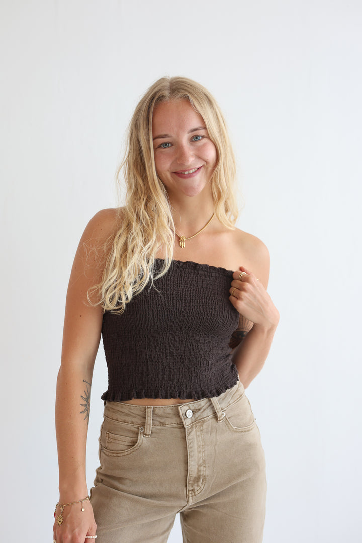 Croptop aus Musselin Malu