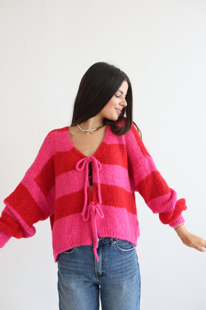 Gestreifter Cardigan Luana