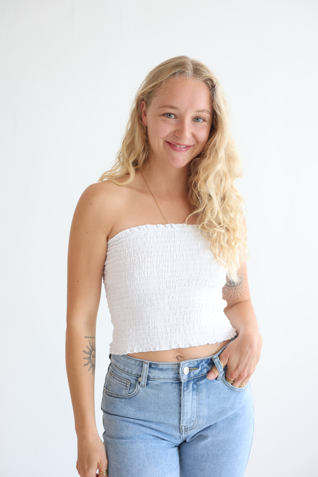 Croptop aus Musselin Malu