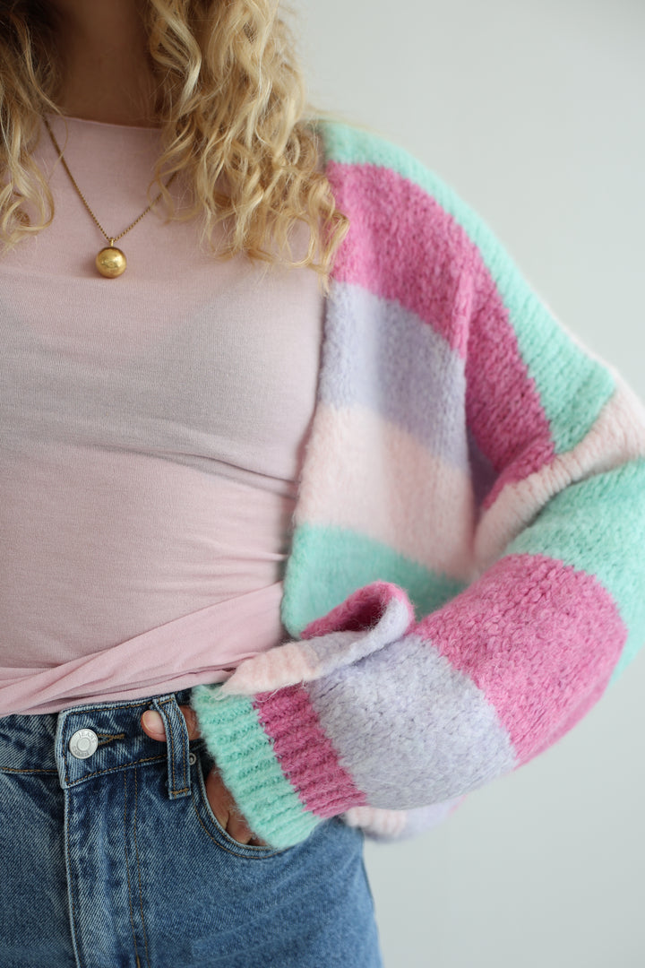 Cardigan Rainbow Knit