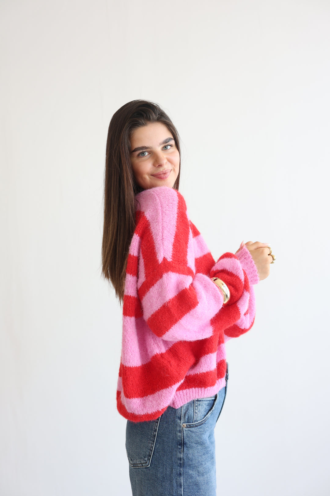 Chunky Striped Cardigan