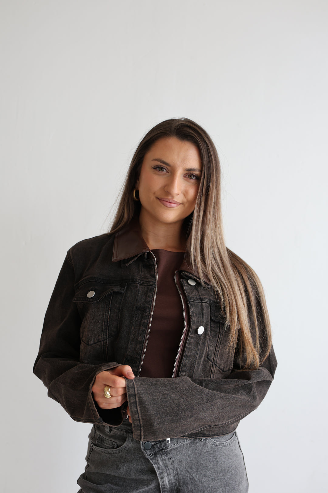 Cropped Denim Jacket Harvest