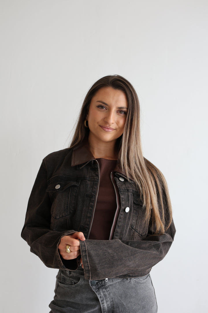 Cropped Denim Jacket Harvest