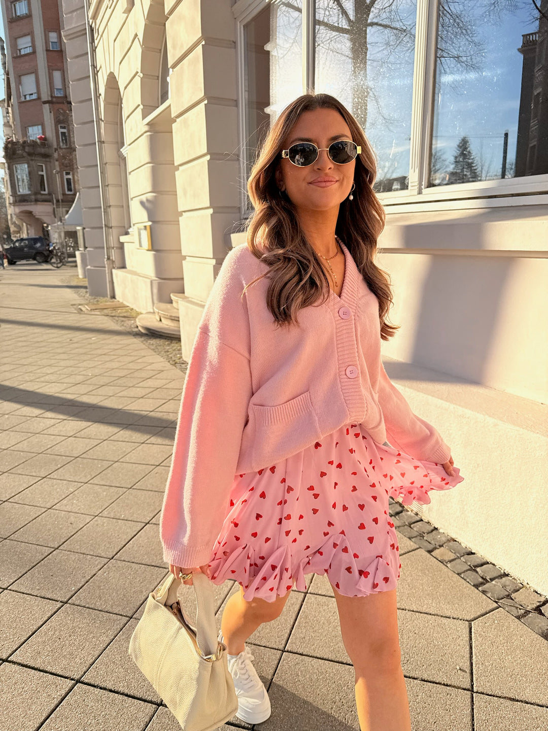Oversize Cardigan Casual Pastell