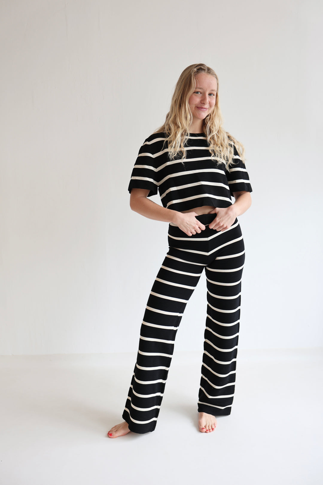Lange gestreifte Hose Sandy Stripes