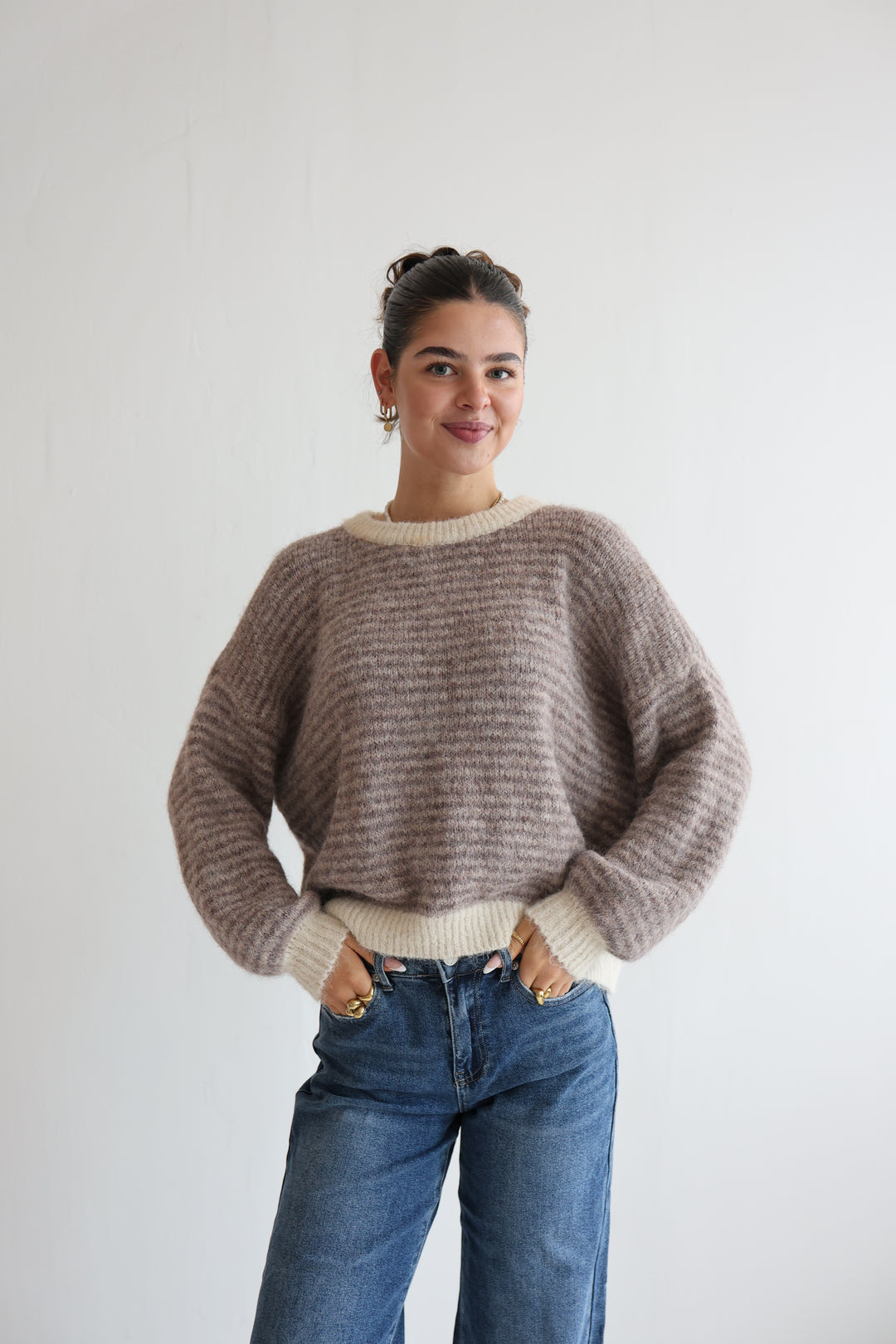 Gestreifter Pullover Moodline Knit