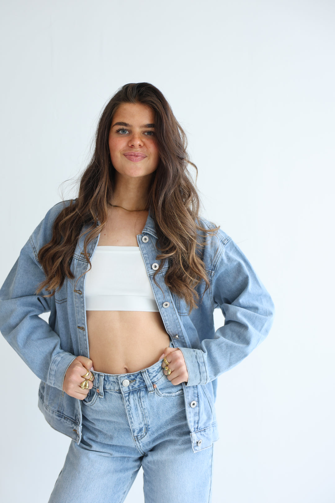 Palm Breeze Denim Jacket
