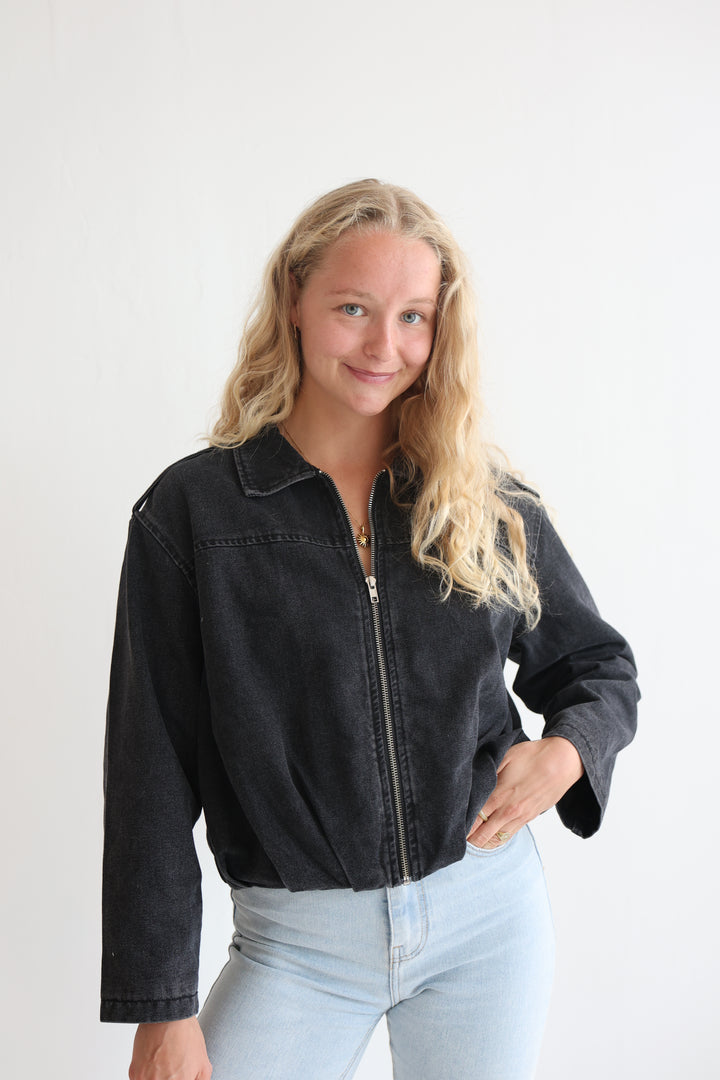 Nova Zip Denim Jacket