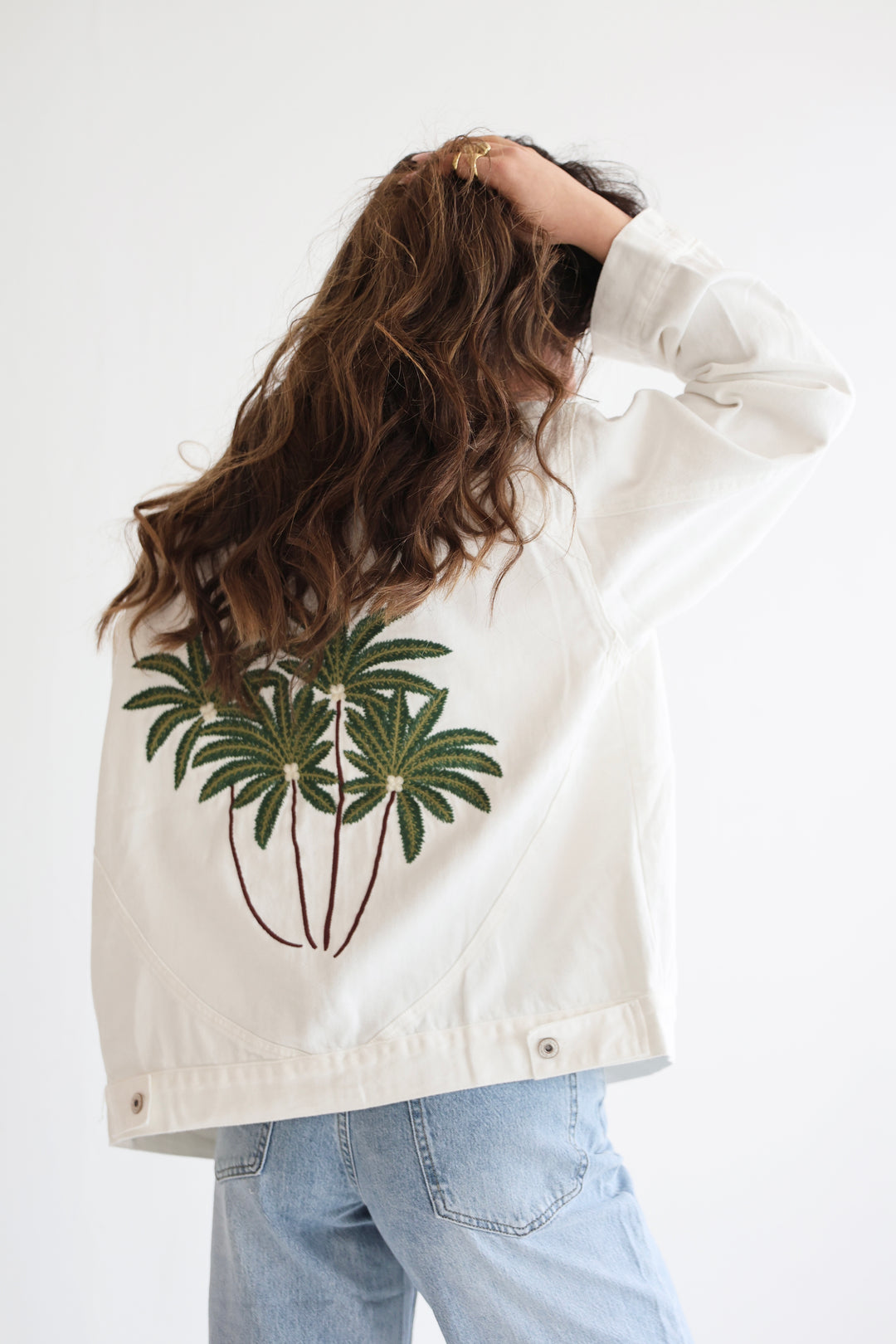 Palm Breeze Denim Jacket