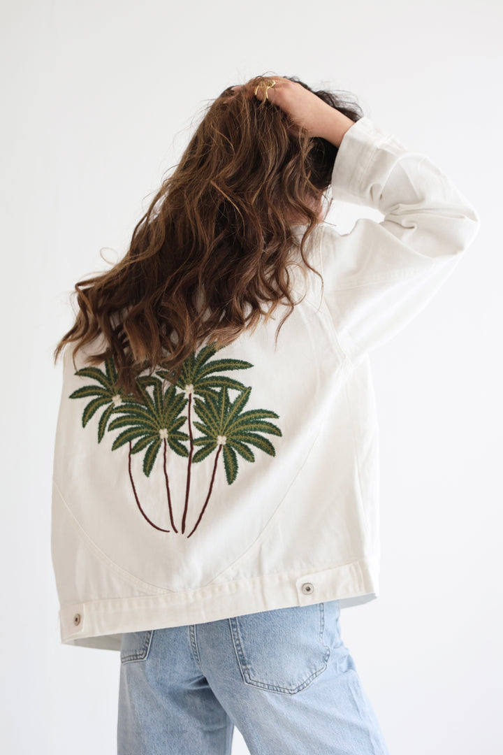 Palm Breeze Denim Jacket