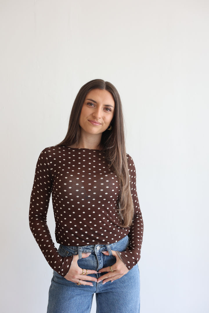 Polka Dots Cashmere Longsleeve