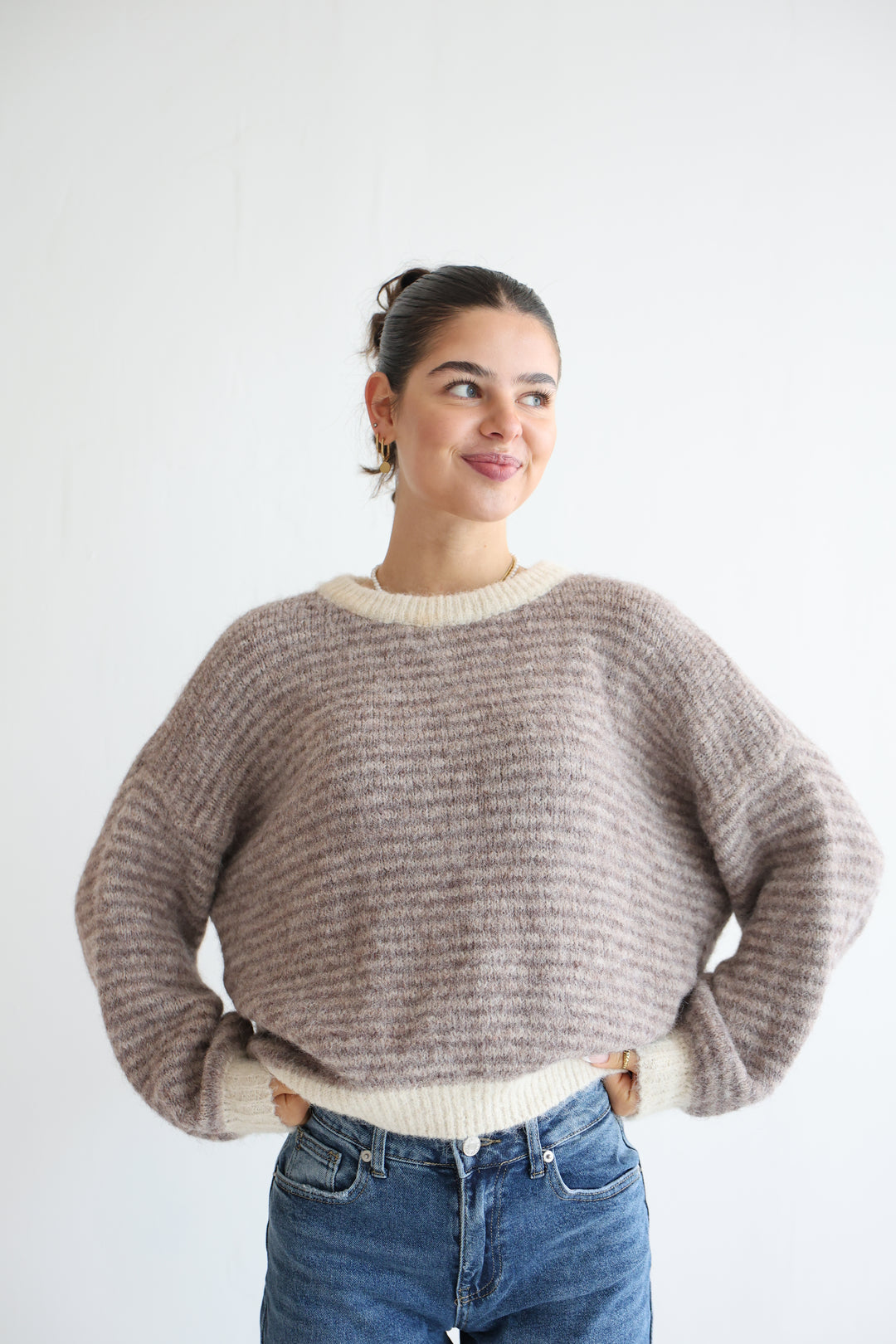 Gestreifter Pullover Moodline Knit