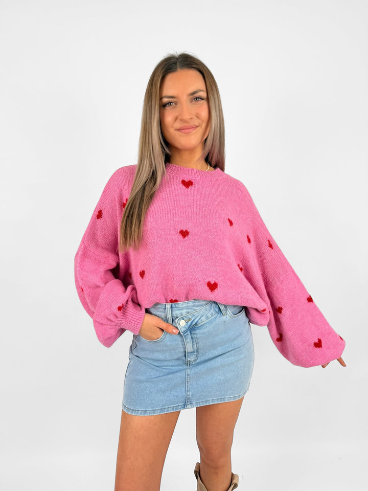 Pullover Full of Hearts